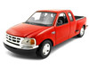 Ford F-150 Pickup Truck Flareside Supercab Red 1/24 Diecast Model Car Motormax 73284