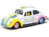 Volkswagen Beetle Low Rider Mr. Men Little Miss Collaboration Model 1/64 Diecast Model Car Schuco & Tarmac Works T64S-006-MMLM