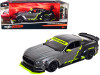 2015 Ford Mustang GT 5.0 Gray Metallic Black with Graphics Modern Muscle Series 1/18 Diecast Model Car Maisto 32615