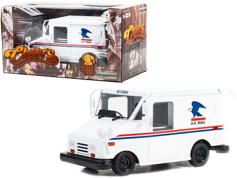 U.S. Mail Long-Life Postal Delivery Vehicle LLV White Cliff Clavin's Cheers 1982-1993 TV Series Hollywood Series 1/24 Diecast Model Greenlight 84151