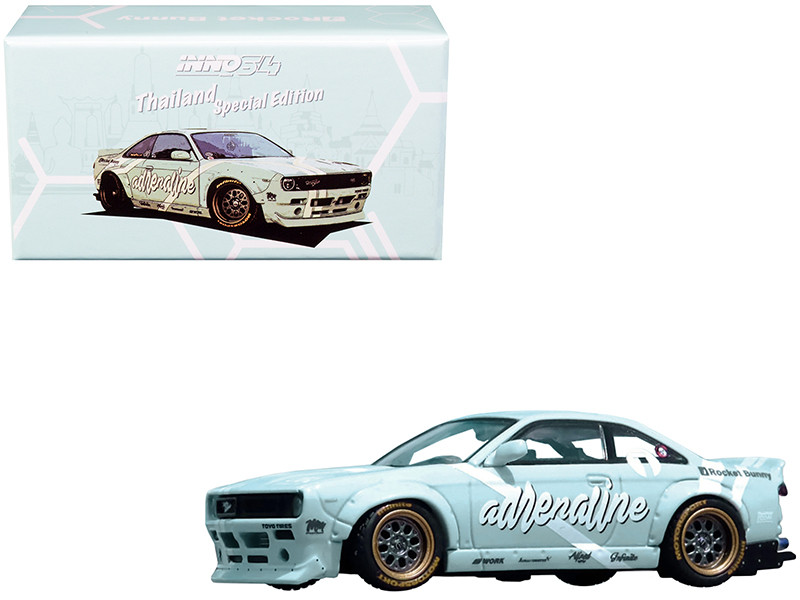 Nissan Silvia S14 Adrenaline Rocket Bunny Boss Chapter One Thailand Special Edition 1/64 Diecast Model Car Inno Models IN64-S14B-CH1