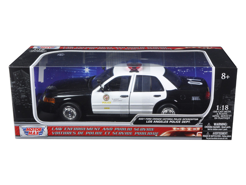 MotorMax 2013 FORD POLICE INTERCEPTOR LAPD LOS ANGELES 1/24 DIECAST CAR 76948