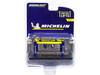 Adjustable Four-Post Lift Michelin Blue Bright Yellow Four-Post Lifts Series 3 1/64 Diecast Model Greenlight 16130 B