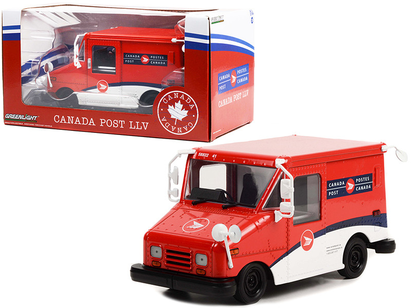 Canada Post LLV Long-Life Postal Delivery Vehicle Red White 1/24 Diecast Model Greenlight 84108