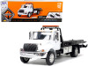 International DuraStar 4400 Flatbed Tow Truck White 1/24 Diecast Model Jada 34040