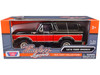 1978 Ford Bronco Ranger XLT Spare Tire Black Red Timeless Legends Series 1/24 Diecast Model Car Motormax 79371