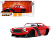 1971 Chevrolet Camaro Z/28 Red Matt Black Stripes Bigtime Muscle Series 1/24 Diecast Model Car Jada 33879