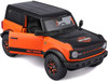 2021 Ford Bronco Badlands Orange Black Harley Davidson H-D Custom Series 1/24 Diecast Car Model Maisto 32272