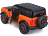 2021 Ford Bronco Badlands Orange Black Harley Davidson H-D Custom Series 1/24 Diecast Car Model Maisto 32272