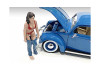 Beach Girl Gina Figurine for 1/18 Scale Models American Diorama AD76314