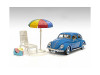 Beach Girls Accessories Beach Chair and Beach Umbrella and Duffle Bag for 1/24 Scale Models American Diorama AD76417