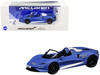 McLaren Elva Convertible #26 Matt Blue with White Stripes Extra Wheels 1/64 Diecast Model Car CM Model CM64-ELVA-01
