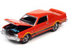 1976 Plymouth Volare Road Runner Spitfire Orange with Stripes OK Used Cars Series Limited Edition 18056 pieces Worldwide 1/64 Diecast Model Car Johnny Lightning JLMC028-JLSP197A