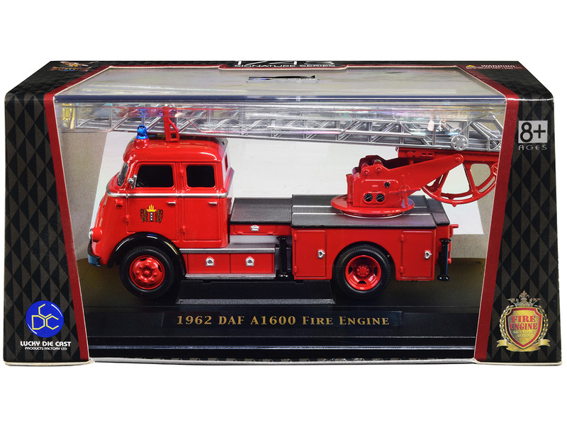 1962 DAF A1600 Fire Engine Red 1/43 Diecast Model Road Signature 43016r