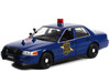 2008 Ford Crown Victoria Police Interceptor Dark Blue Michigan State Police Hot Pursuit Series 1/24 Diecast Model Car Greenlight GL85553