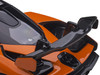 McLaren Senna Trophy Mira Orange and Black Carbon Accents 1/18 Model Car Autoart 76078