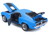 1970 Ford Mustang Mach 1 428 Blue with Black Stripes Special Edition 1/18 Diecast Model Car Maisto 31453bl