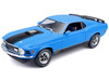 1970 Ford Mustang Mach 1 428 Blue with Black Stripes Special Edition 1/18 Diecast Model Car Maisto 31453bl