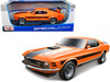 1970 Ford Mustang Mach 1 428 Twister Special Orange with Black Stripes Special Edition 1/18 Diecast Model Car Maisto 31453or