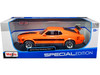 1970 Ford Mustang Mach 1 428 Twister Special Orange with Black Stripes Special Edition 1/18 Diecast Model Car Maisto 31453or