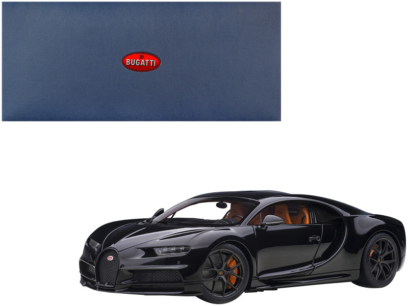 2019 Bugatti Chiron Sport Nocturne Black 1/18 Model Car Autoart 70999