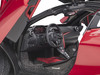 McLaren 720S Memphis Red Metallic Black Top Carbon Accents 1/18 Model Car Autoart 76072
