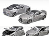 Lexus LC500 LB Works RHD Right Hand Drive Silver Metallic with Black Top and Graphics Limited Edition 1200 pieces 1/64 Diecast Model Car Era Car LS21LC2701