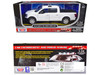 2019 Ford F-150 Lariat Crew Cab Pickup Truck Unmarked Plain White Law Enforcement and Public Service Series 1/24 Diecast Model Car Motormax 76981w