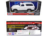 1978 Ford Bronco Police Car Unmarked White Law Enforcement and Public Service Series 1/24 Diecast Model Car Motormax 76983w