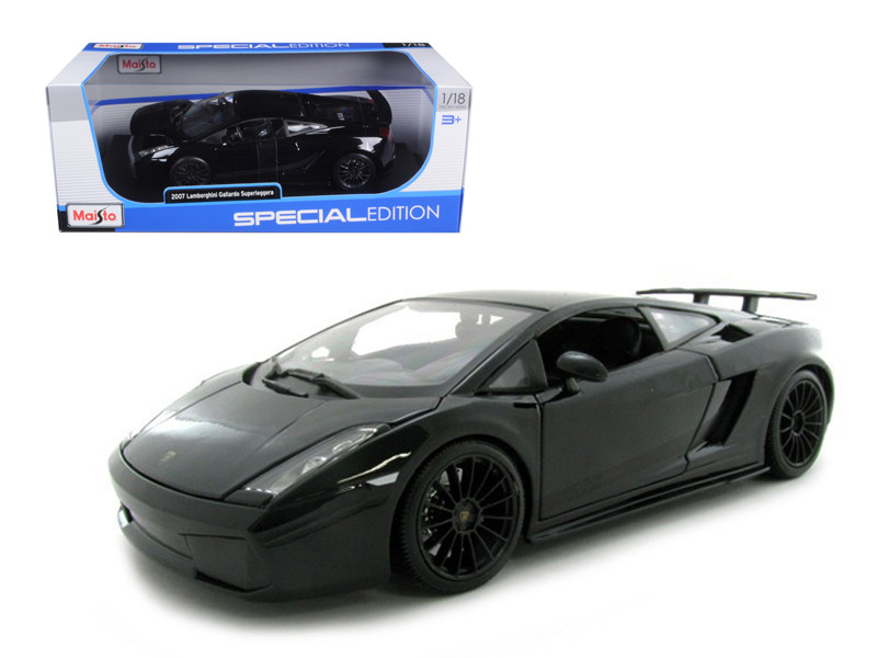 2007 Lamborghini Gallardo Superleggera Black 1/18 Diecast Model Car  Maisto 31149