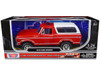 1978 Ford Bronco Fire Department Unmarked Red Law Enforcement and Public Service Series 1/24 Diecast Model Car Motormax 76983r