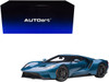 2017 Ford GT Liquid Blue Metallic 1/12 Model Car Autoart 12107