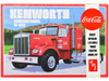 Skill 3 Model Kit Kenworth Conventional W-925 Tractor Truck Coca-Cola 1/25 Scale Model AMT AMT1286