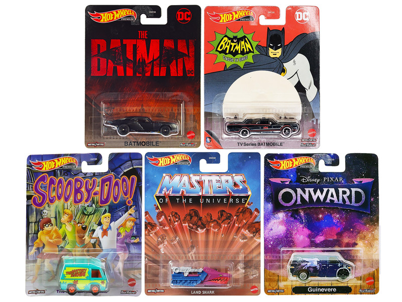 Retro Entertainment 2022 G Case 5 piece Set Diecast Model Cars Hot Wheels DMC55-957G