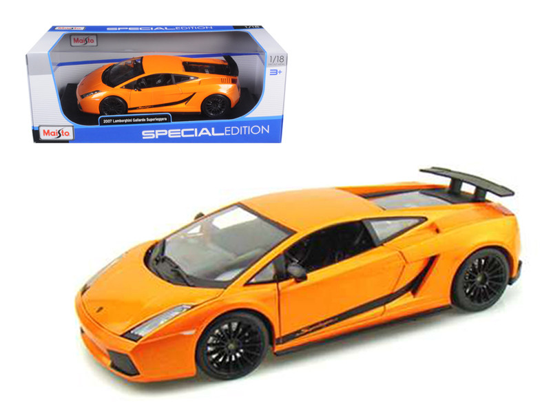 2007 Lamborghini Gallardo Superleggera Orange 1/18 Diecast Model Car Maisto 31149