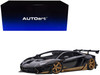 Lamborghini Aventador Liberty Walk LB-Works Gloss Black Gold Accents Limited Edition 1/18 Model Car Autoart 79184