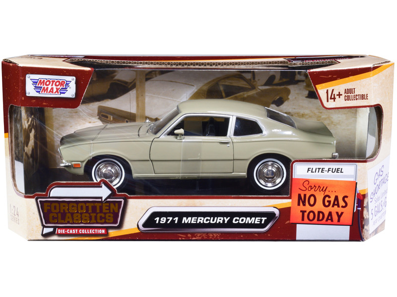 1971 Mercury Comet Beige Forgotten Classics Series 1/24 Diecast Model Car Motormax 73325bg