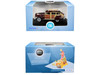 1942 Chrysler Town and Country Woody Wagon Regal Maroon Roof Rack 1/87 HO Scale Diecast Model Car Oxford Diecast 87CB42001