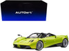 Pagani Huayra Roadster Verde Firenze Green Metallic Carbon Luggage Set 1/18 Model Car Autoart 78288