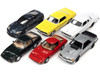 Classic Gold Collection 2022 Set B 6 Cars Release 2 1/64 Diecast Model Cars Johnny Lightning JLCG029B