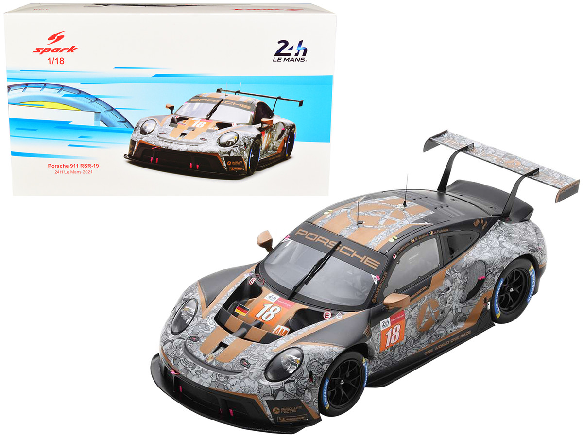 Diecast Model Cars wholesale toys dropshipper drop shipping Porsche 911  RSR-19 #18 Andrew Haryanto Alessio Picariello Marco Seefried Absolute  Racing 24 Hours Le Mans 2021 1/18 Spark 18S701 drop shipping wholesale drop