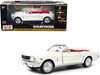 1964 1/2 Ford Mustang Convertible White Red Interior James Bond 007 Goldfinger 1964 Movie James Bond Collection Series 1/24 Diecast Model Car Motormax 79852
