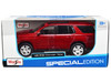 2021 Chevrolet Tahoe Red Metallic Sunroof 1/24 Diecast Model Car Maisto 31533