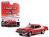1976 Ford Gran Torino Red White Stripes Crashed Version Starsky and Hutch 1975-1979 TV Series Hollywood Special Edition Series 2 1/64 Diecast Model Car Greenlight 44955F