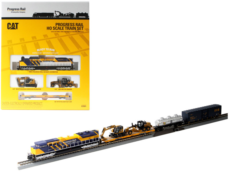 Progress Rail 100th Anniversary Train Set 1/87 HO Diecast Models Diecast Masters 87001