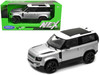 2020 Land Rover Defender Silver Metallic White Top NEX Models 1/26 Diecast Model Car Welly 24110W-SIL