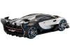 Bugatti Vision Gran Turismo Silver Metallic Carbon Limited Edition 9600 pieces Worldwide 1/64 Diecast Model Car True Scale Miniatures MGT00369