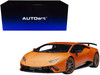 Lamborghini Huracan Performante Arancio Anthaeus Matt Orange Copper Wheels 1/12 Model Car Autoart 12076