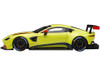 2018 Aston Martin Vantage GTE Le Mans PRO Presentation Car Lemon Green Metallic Carbon Red Accents Aston Martin Racing 1/18 Model Car Autoart 81807