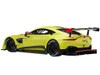 2018 Aston Martin Vantage GTE Le Mans PRO Presentation Car Lemon Green Metallic Carbon Red Accents Aston Martin Racing 1/18 Model Car Autoart 81807
